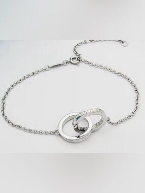 Interlocking Silver Bracelet